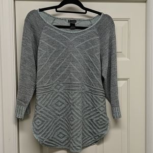 Beautiful Gray and Mint Sweater by New Directions
